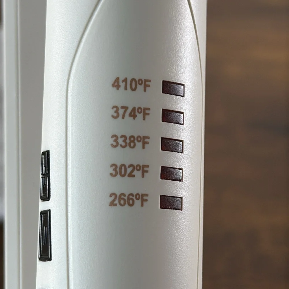 Conair White Hair Straightener - Double Ceramic Flat Iron